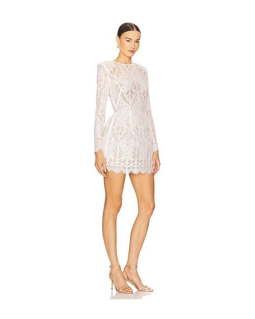 Bronx and Banco Casey Lace Mini Dress in White | Lyst