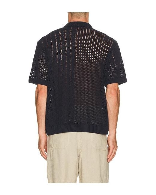 Obey Black Preston Knitted Shirt for men
