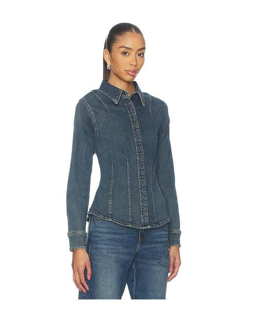 Levi's Blue Long Sleeve Shaped Shirt