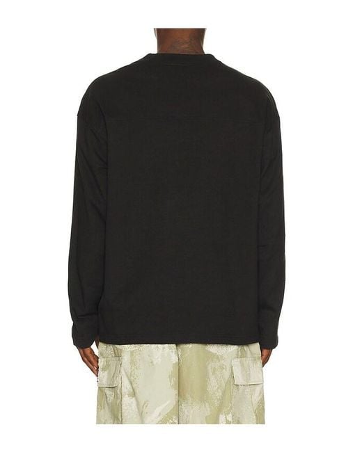 Obey Black Long Sleeve Football Jersey for men