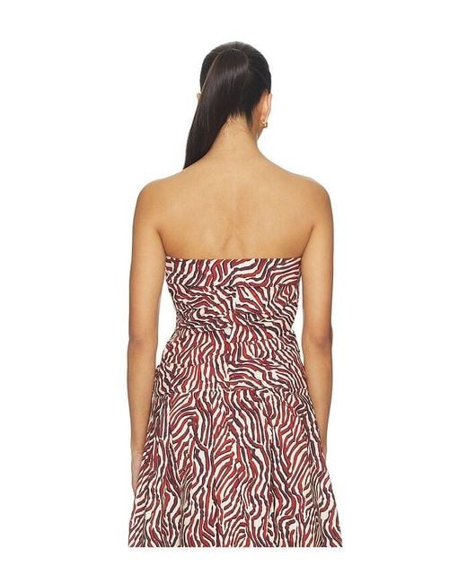 Proenza Schouler Red Maisy Strapless Top