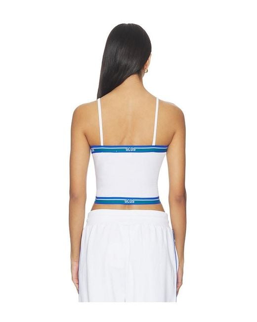 Gcds Blue Logo Tape Mini Top
