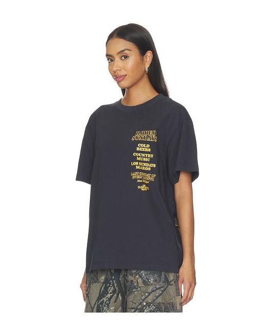 Los Sundays Blue The Rodeo Sundays Tee for men