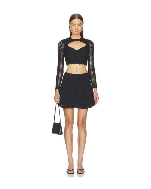Charo Ruiz Black Naia Skirt