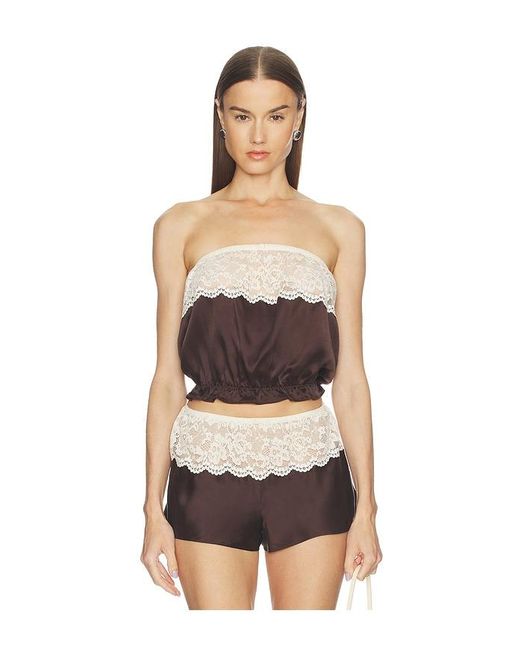 Frankie's Bikinis Black Rosie Silk Sleeveless Blouse