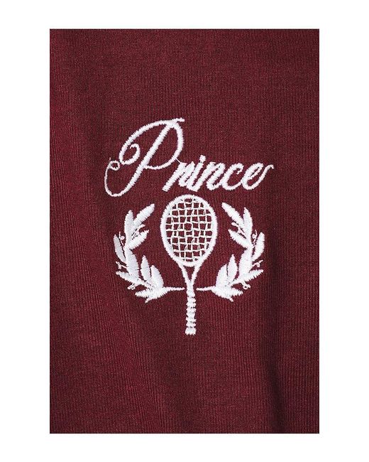 Prince Tennis Red Button Up Rugby Shirt for men