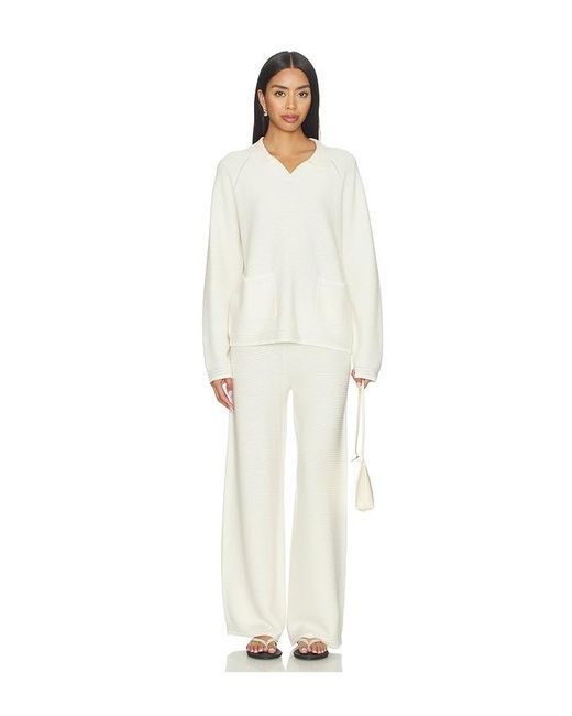 La Ligne White Crochet Pant