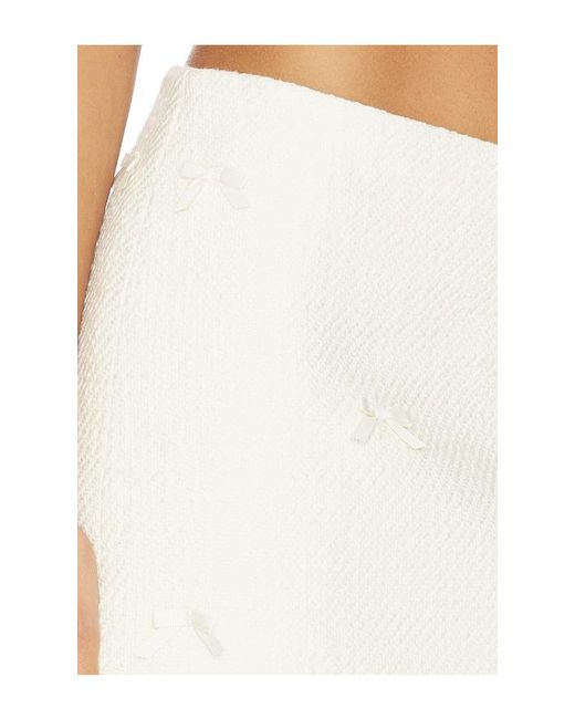MAJORELLE White Annie Mini Skirt