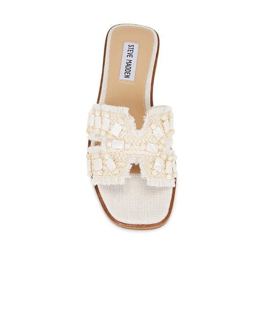 Steve Madden White Hadyn Self Sandal