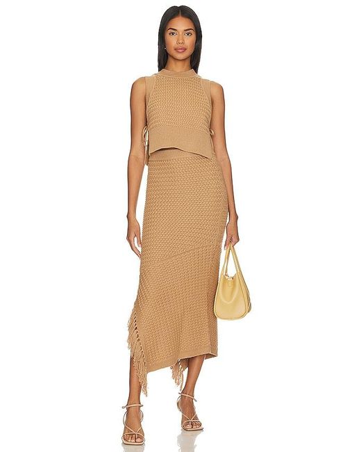 House of Harlow 1960 Natural X Revolve Lilja Top