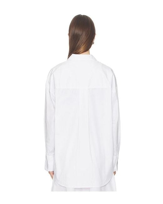 WAO White Poplin Button Up