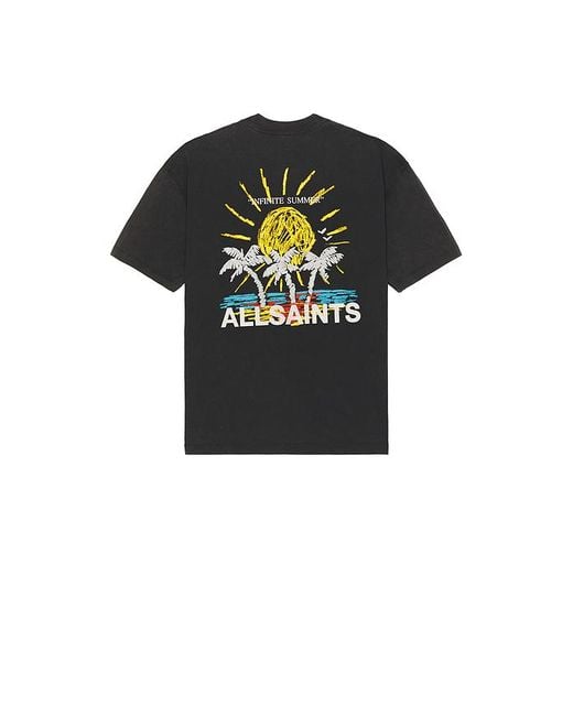 Camiseta Cove En Color Negro Talla (También En M, S, Xl/1X) AllSaints de hombre de color Black