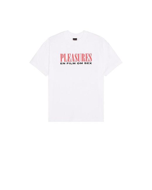 Pleasures White On Film T-Shirt for men