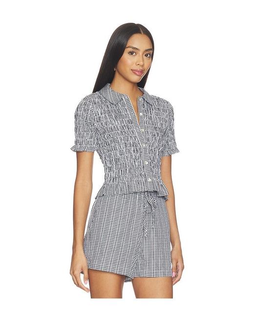 Rails Blue Alton Top