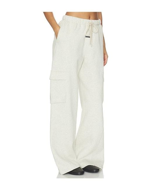 Fear Of God White Cargo Relaxed Sweatpant