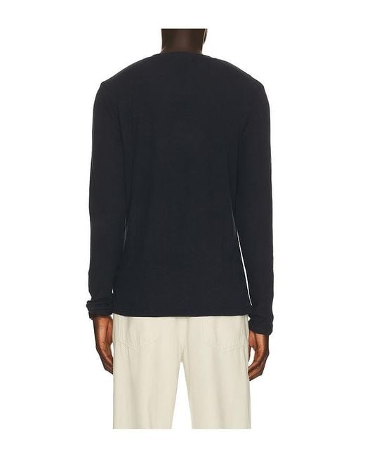 NN07 Blue Clive Waffle Knit Tee 3323 for men
