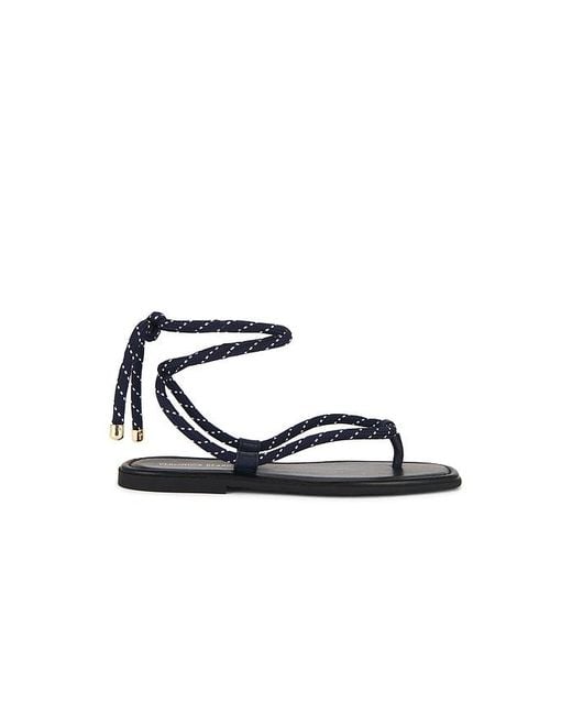 Veronica Beard Black Carmina Cord Sandal