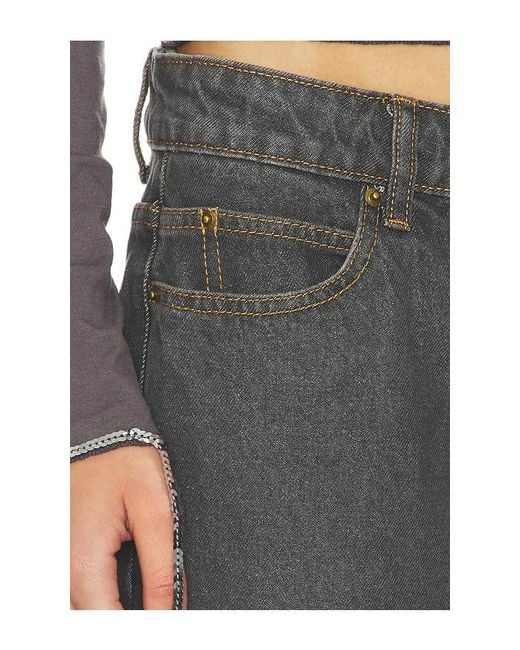 Lioness Gray Top Model Cuffed Jeans