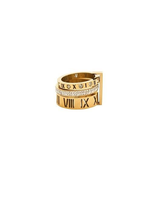 Mazin Jewels White Roman Numeral Ring