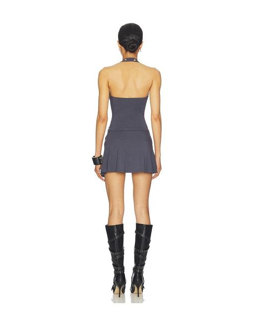 superdown Blue Tatiana Grommet Skirt Set