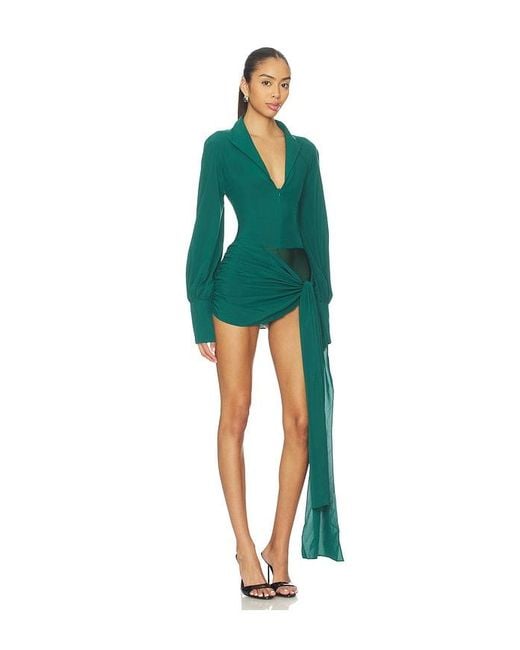 Kim Shui Green X Revolve Jeannie Mini Dress