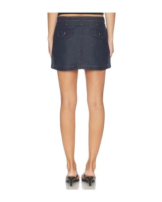 FRAME Blue The Denim Utility Skirt