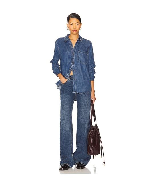 Rails Blue Atticus Top