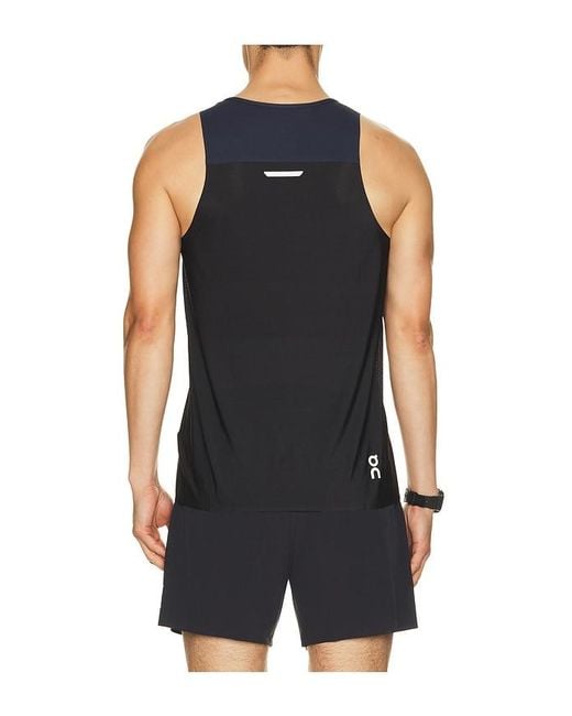 On Shoes Blue Performance Tank for men