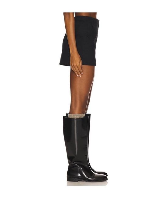 Line & Dot Black Eton Mini Skirt