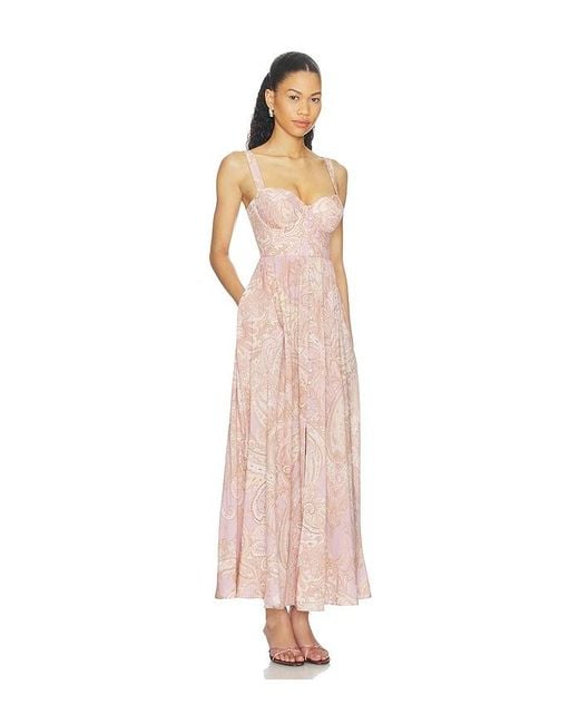 L'Agence White 'Agence Rosette Maxi Dress