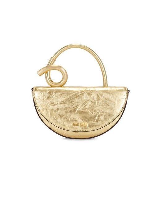 Cult Gaia Metallic Azariah Nano Crossbody Bag