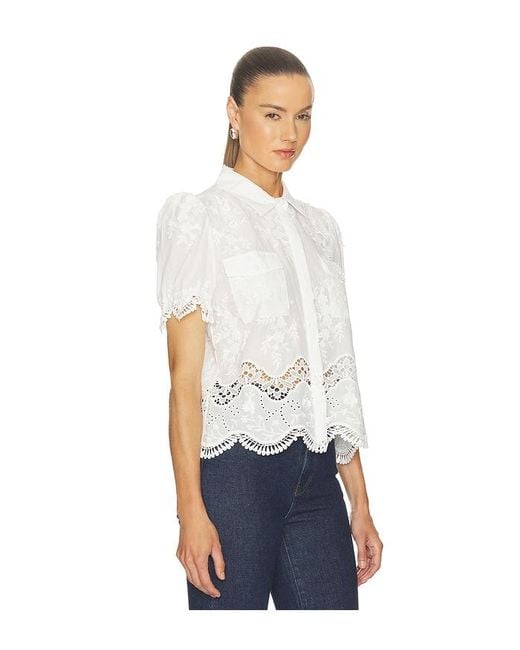 Generation Love White Mina 3d Voile Shirt