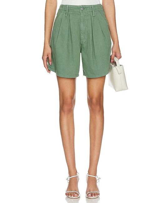 Mother Green The Pleated Chute Prep Short