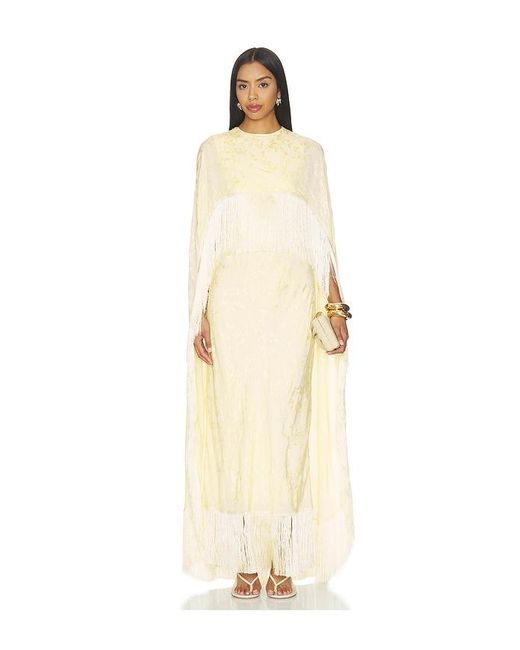 Anna October White Gill Jacquard Maxi Dress