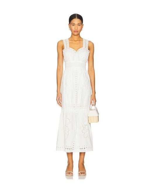 Rails White Fawn Dress