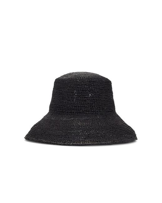 Hat Attack Black Chic Crochet Bucket Hat