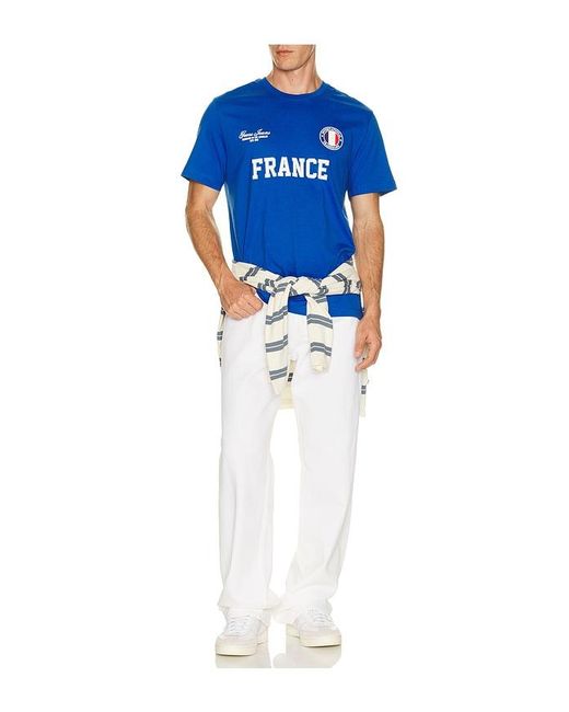 Guess Blue World Cup Tee for men