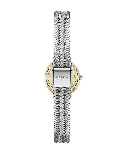Breda White Beverly Mesh Watch