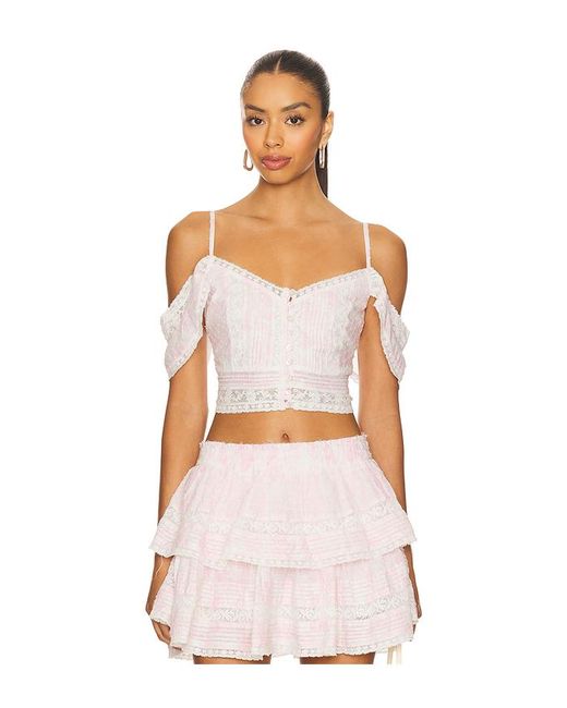 LoveShackFancy Multicolor Jenae Top