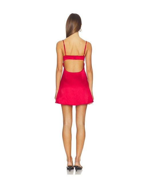 superdown Red Sorena Slip Dress
