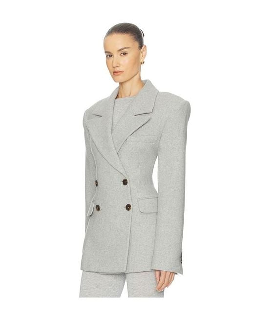 Helsa White Italian Wool Blend Blazer