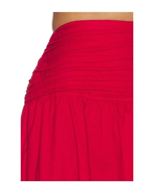 Peixoto Red Rowan Maxi Skirt