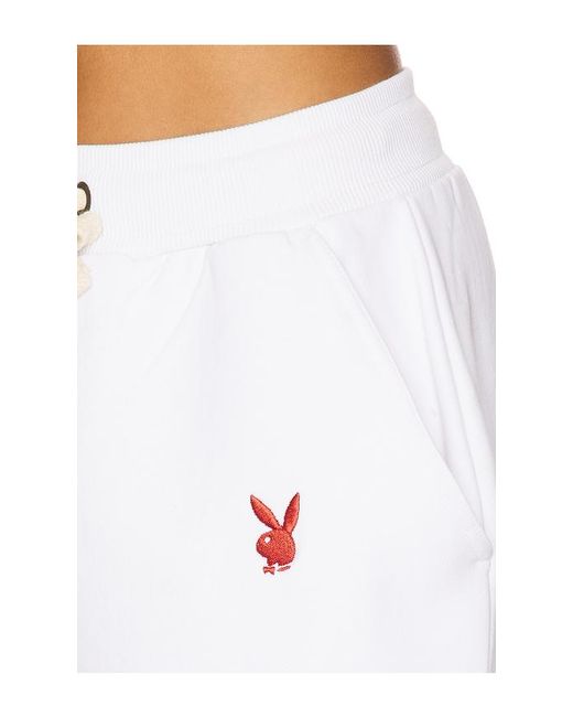 Playboy White Logo Hoodie And Sweatpant Set