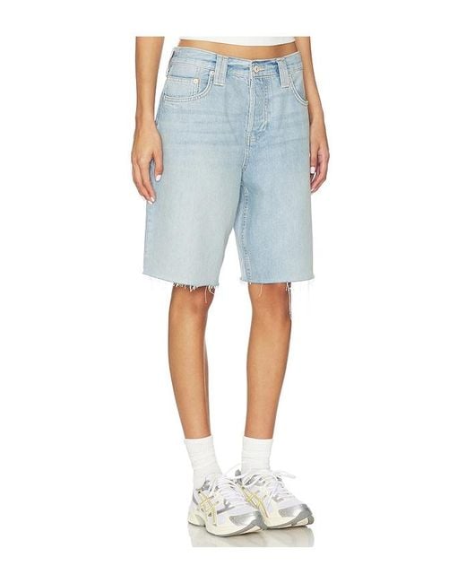 Free People Blue X We The Free Montana Undone Hem Short