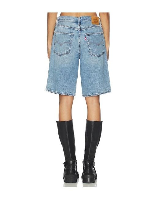 Levi's Blue Baggy Dad Jort