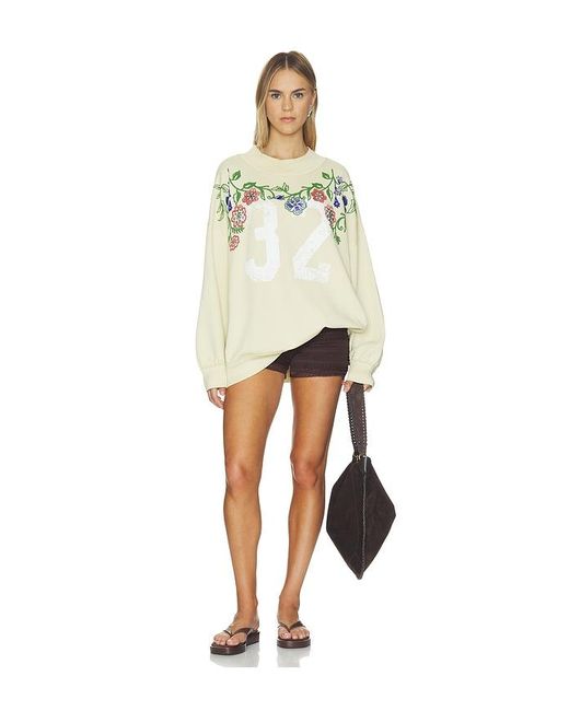Free People White X We The Free Palm Springs Turtle Graphic Tee