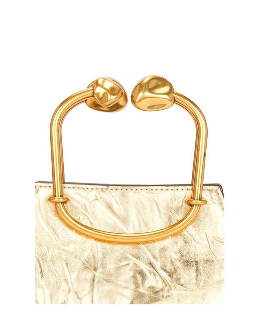 Cult Gaia Natural Maxine Top Handle Bag