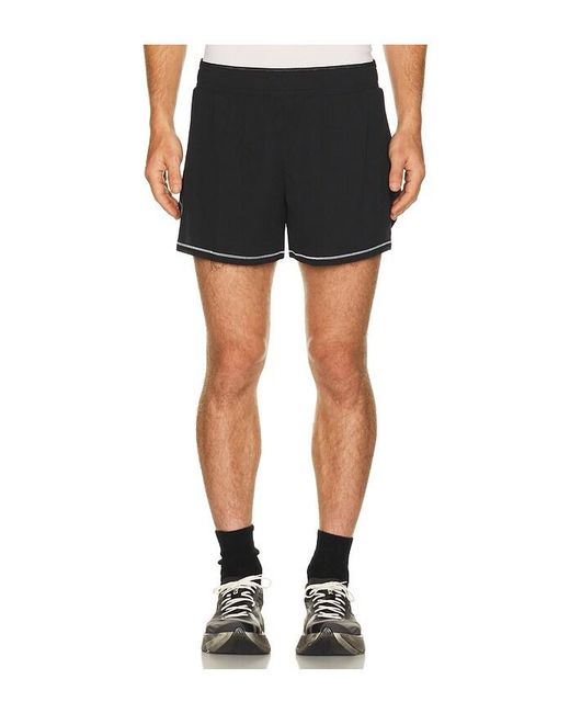 Y-3 Black Gfx Run Shorts for men