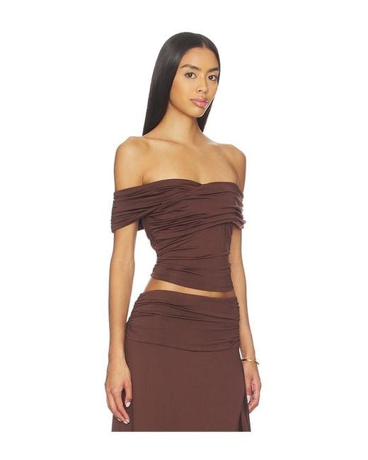Nia Red Magnolia Top