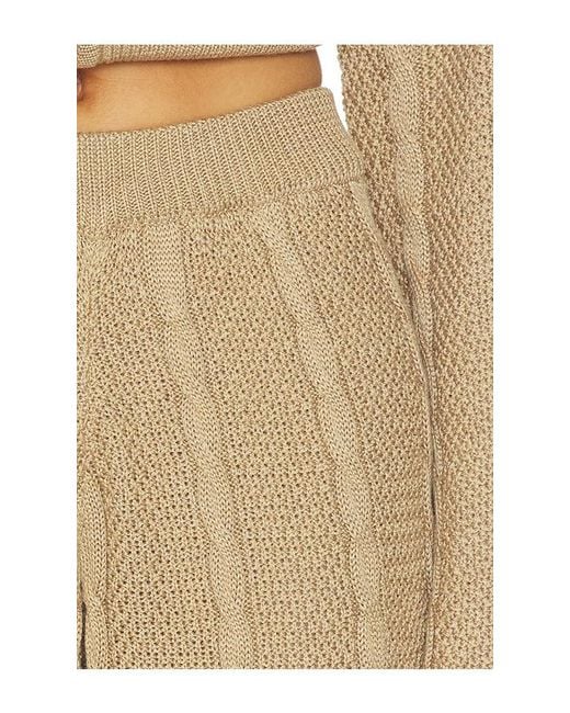 SNDY'S Natural Cici Cable Knit Pant